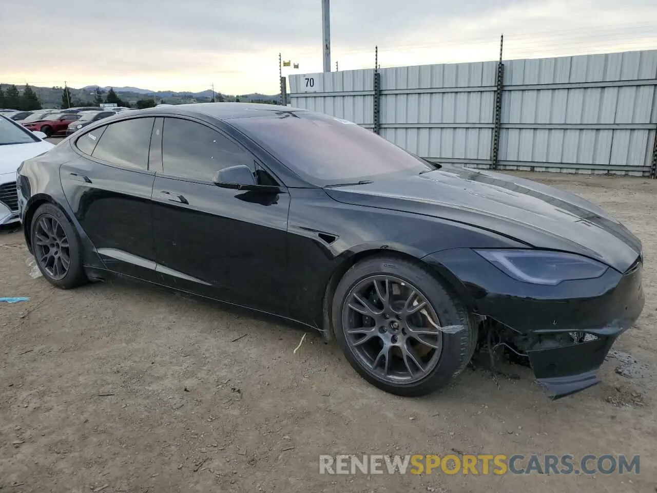 4 Фотография поврежденного автомобиля 5YJSA1E58NF487215 TESLA MODEL S 2022