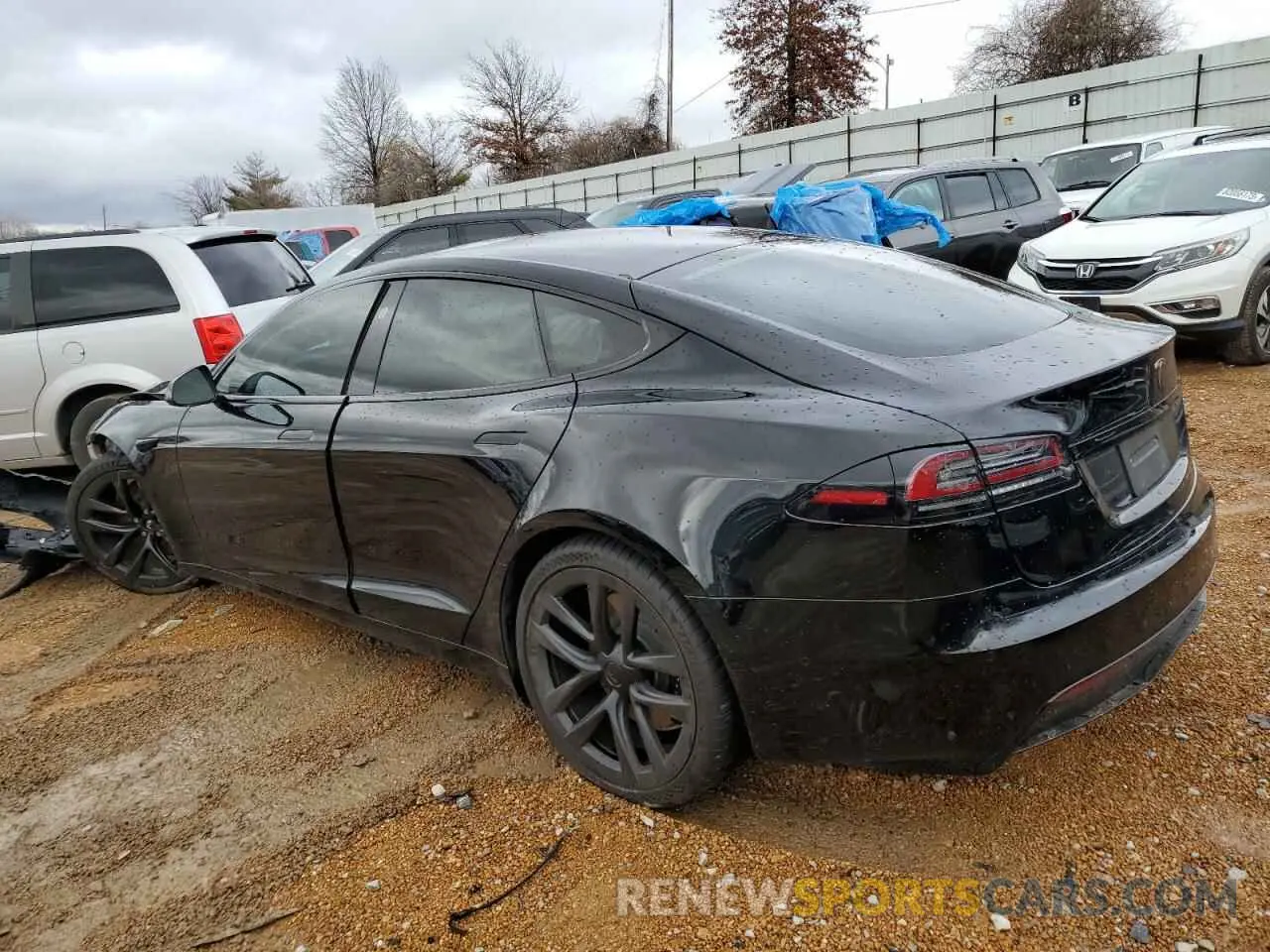 2 Фотография поврежденного автомобиля 5YJSA1E58NF488719 TESLA MODEL S 2022