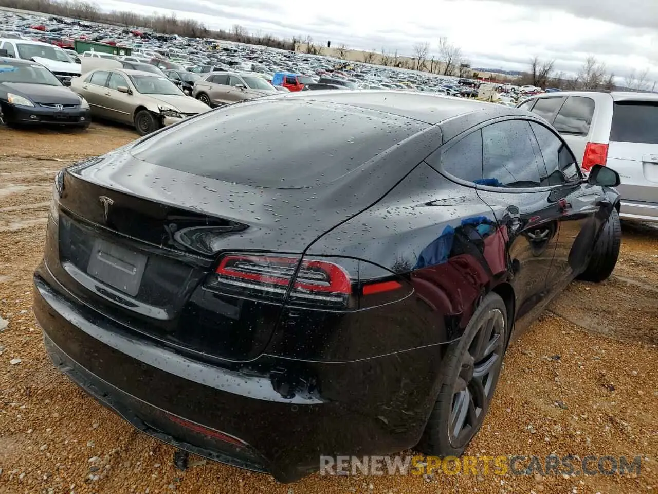3 Фотография поврежденного автомобиля 5YJSA1E58NF488719 TESLA MODEL S 2022