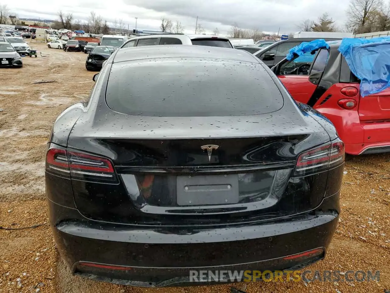 6 Фотография поврежденного автомобиля 5YJSA1E58NF488719 TESLA MODEL S 2022