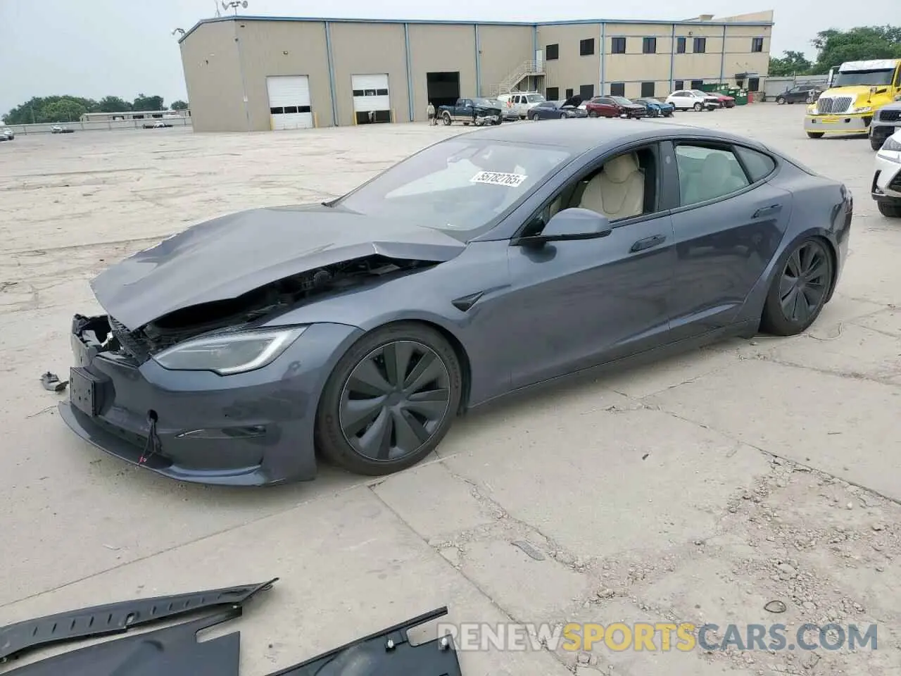 1 Фотография поврежденного автомобиля 5YJSA1E59NF474103 TESLA MODEL S 2022