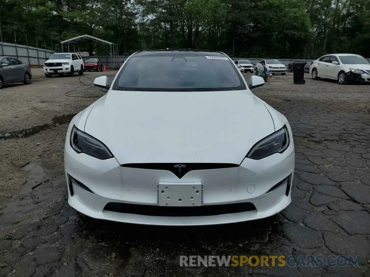 5 Фотография поврежденного автомобиля 5YJSA1E59NF488969 TESLA MODEL S 2022