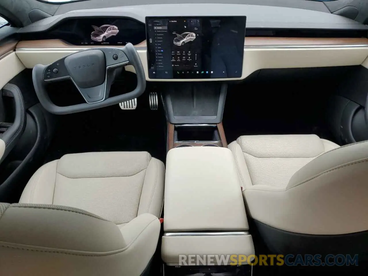 8 Фотография поврежденного автомобиля 5YJSA1E59NF488969 TESLA MODEL S 2022