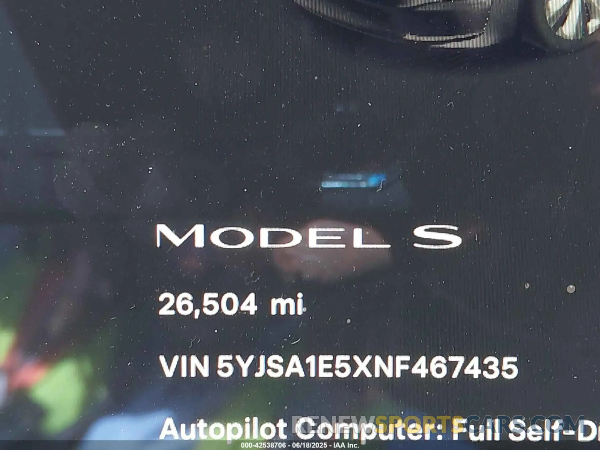 15 Фотография поврежденного автомобиля 5YJSA1E5XNF467435 TESLA MODEL S 2022