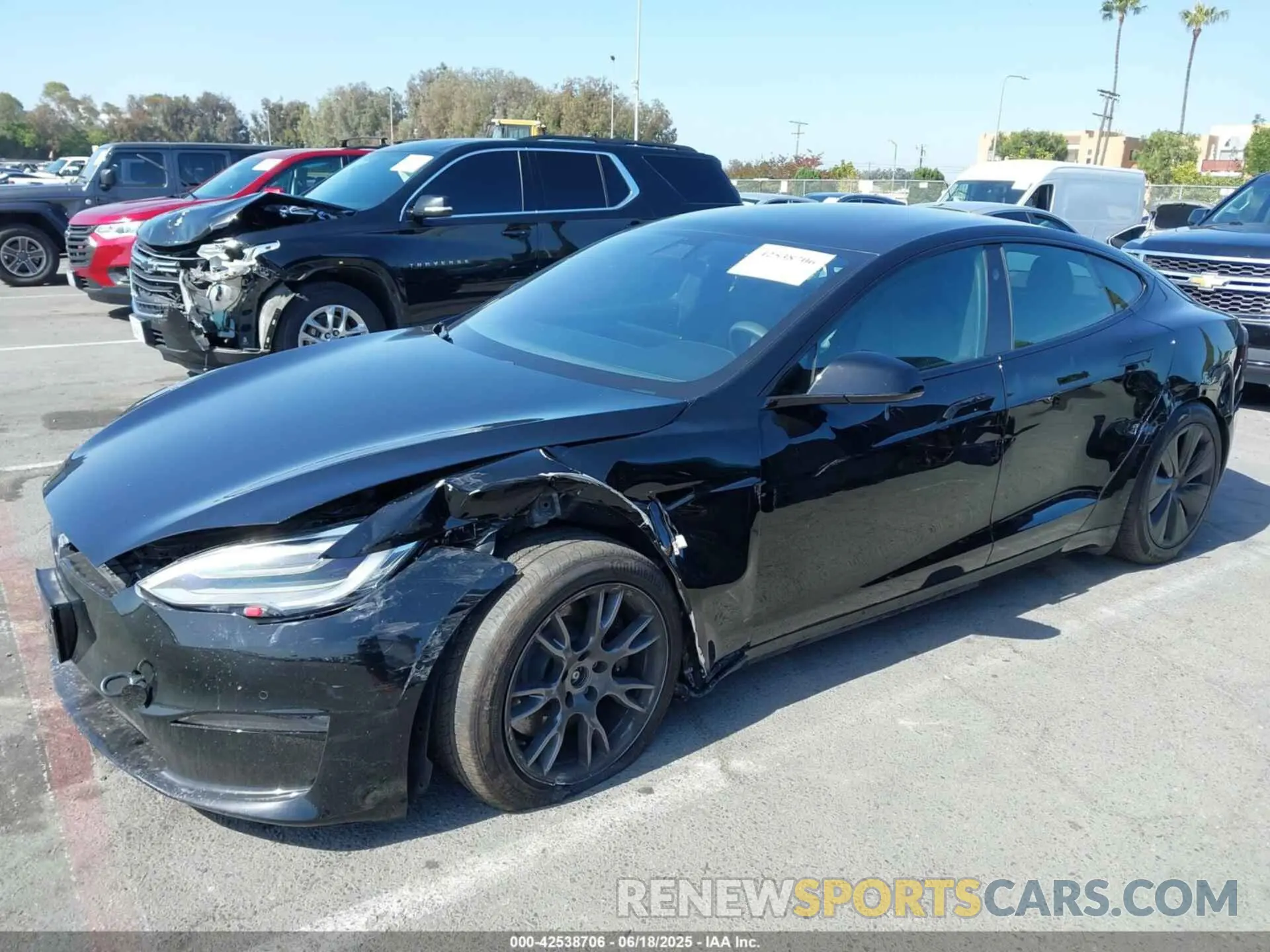 2 Фотография поврежденного автомобиля 5YJSA1E5XNF467435 TESLA MODEL S 2022