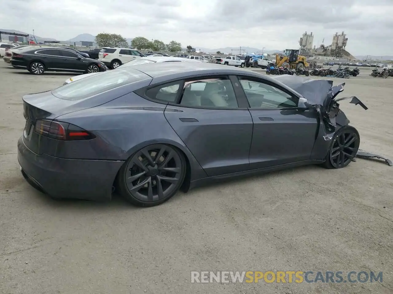 3 Фотография поврежденного автомобиля 5YJSA1E5XNF474238 TESLA MODEL S 2022
