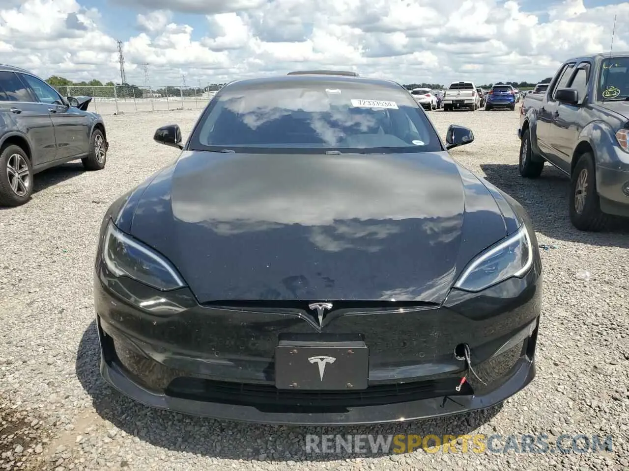 5 Photograph of a damaged car 5YJSA1E5XNF477673 TESLA MODEL S 2022