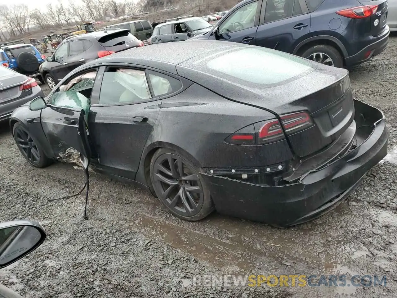 2 Фотография поврежденного автомобиля 5YJSA1E5XNF490116 TESLA MODEL S 2022