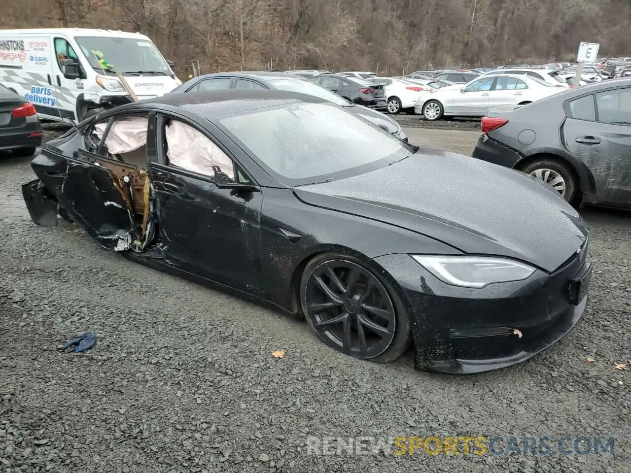 4 Фотография поврежденного автомобиля 5YJSA1E5XNF490116 TESLA MODEL S 2022
