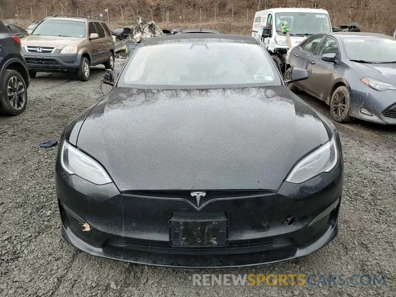 5 Фотография поврежденного автомобиля 5YJSA1E5XNF490116 TESLA MODEL S 2022