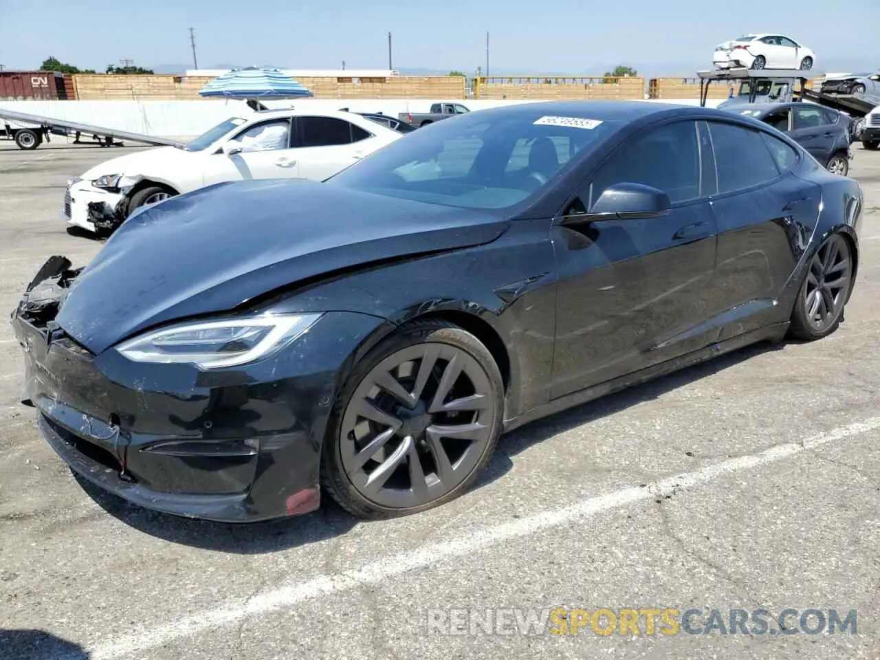 1 Photograph of a damaged car 5YJSA1E62NF471696 TESLA MODEL S 2022