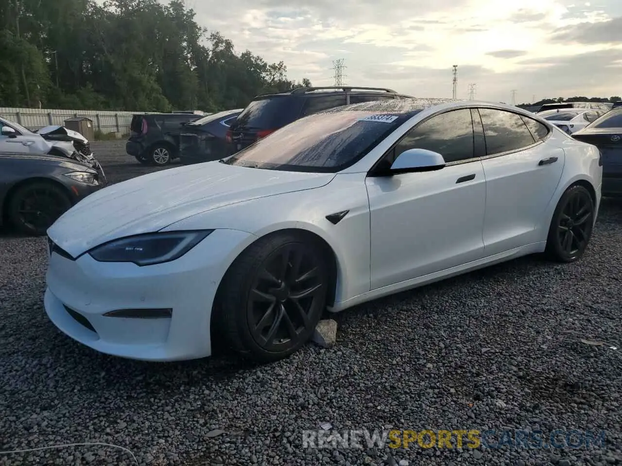 1 Photograph of a damaged car 5YJSA1E64NF477306 TESLA MODEL S 2022