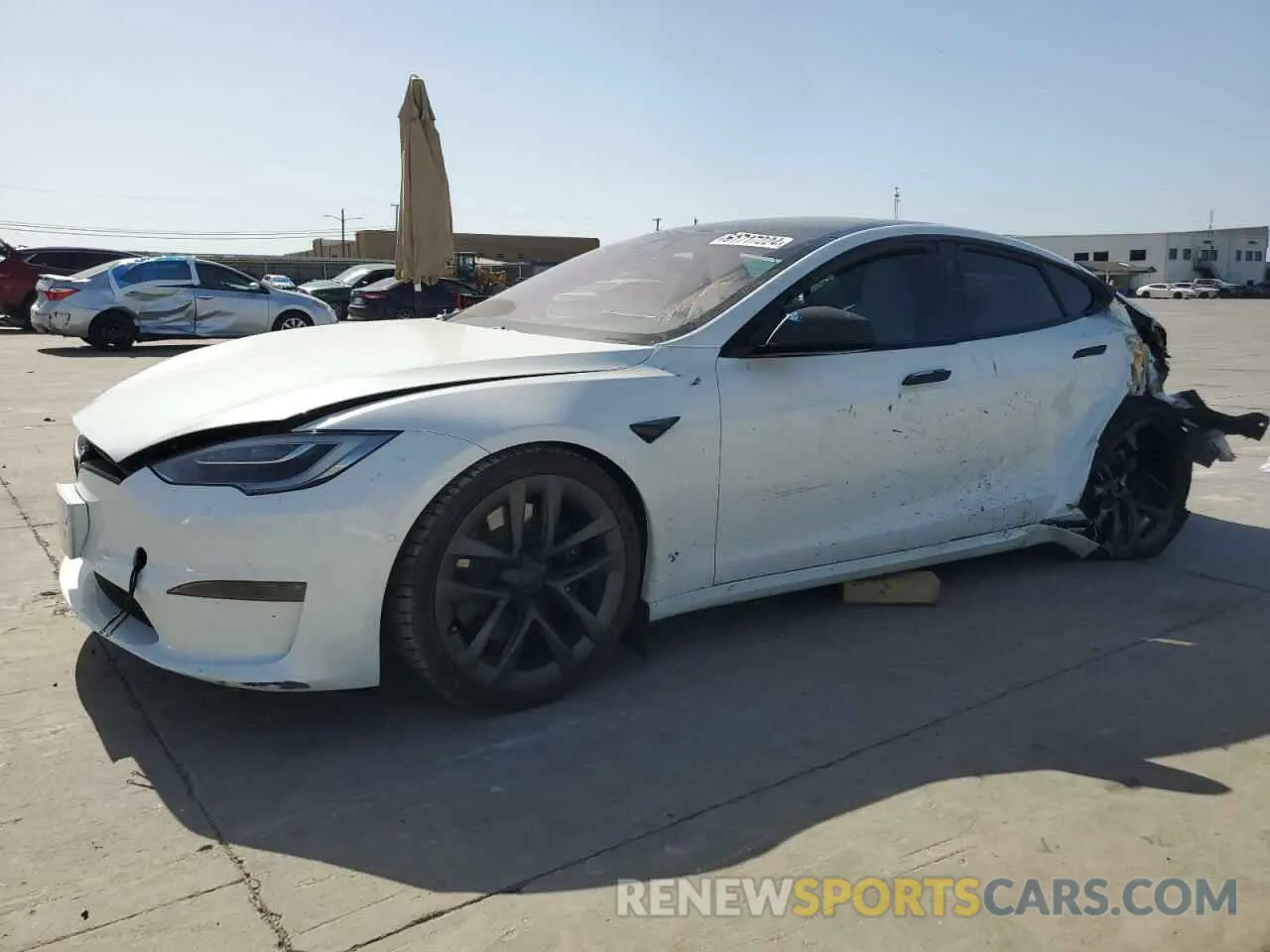 1 Фотография поврежденного автомобиля 5YJSA1E68NF466003 TESLA MODEL S 2022