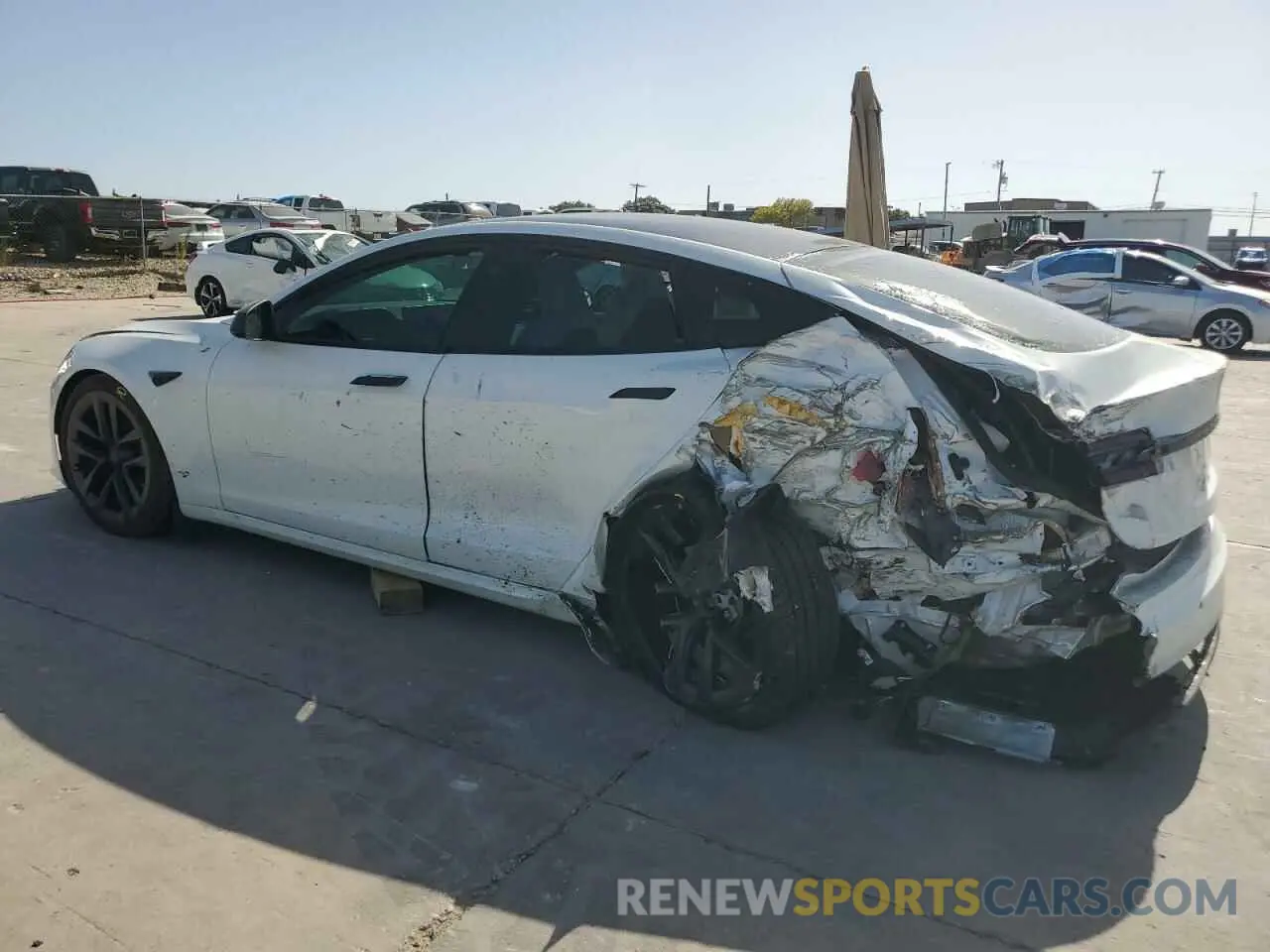 2 Фотография поврежденного автомобиля 5YJSA1E68NF466003 TESLA MODEL S 2022