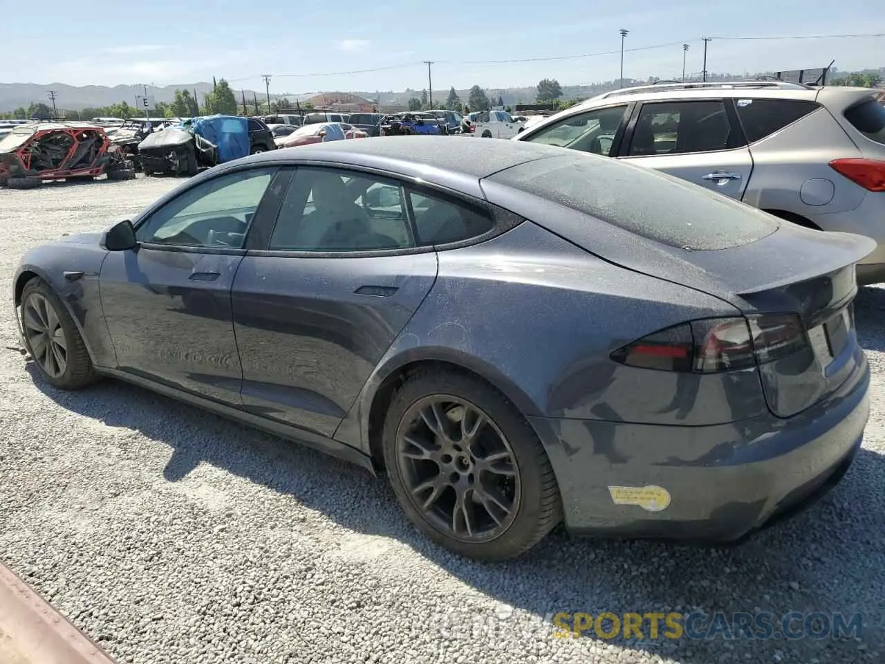 2 Photograph of a damaged car 5YJSA1E68NF486767 TESLA MODEL S 2022