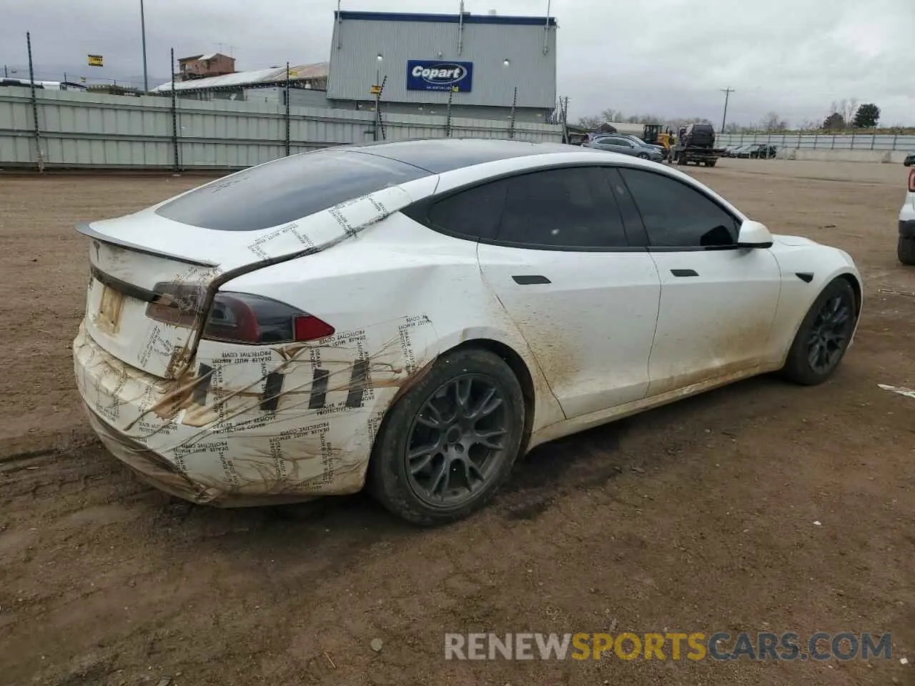 3 Фотография поврежденного автомобиля 5YJSA1E69NF461067 TESLA MODEL S 2022