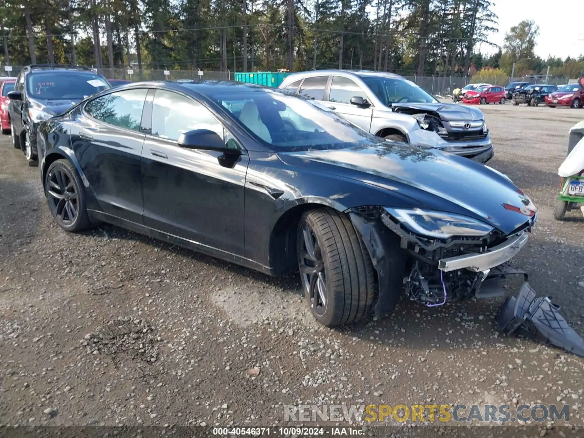 1 Photograph of a damaged car 5YJSA1E6XNF496698 TESLA MODEL S 2022
