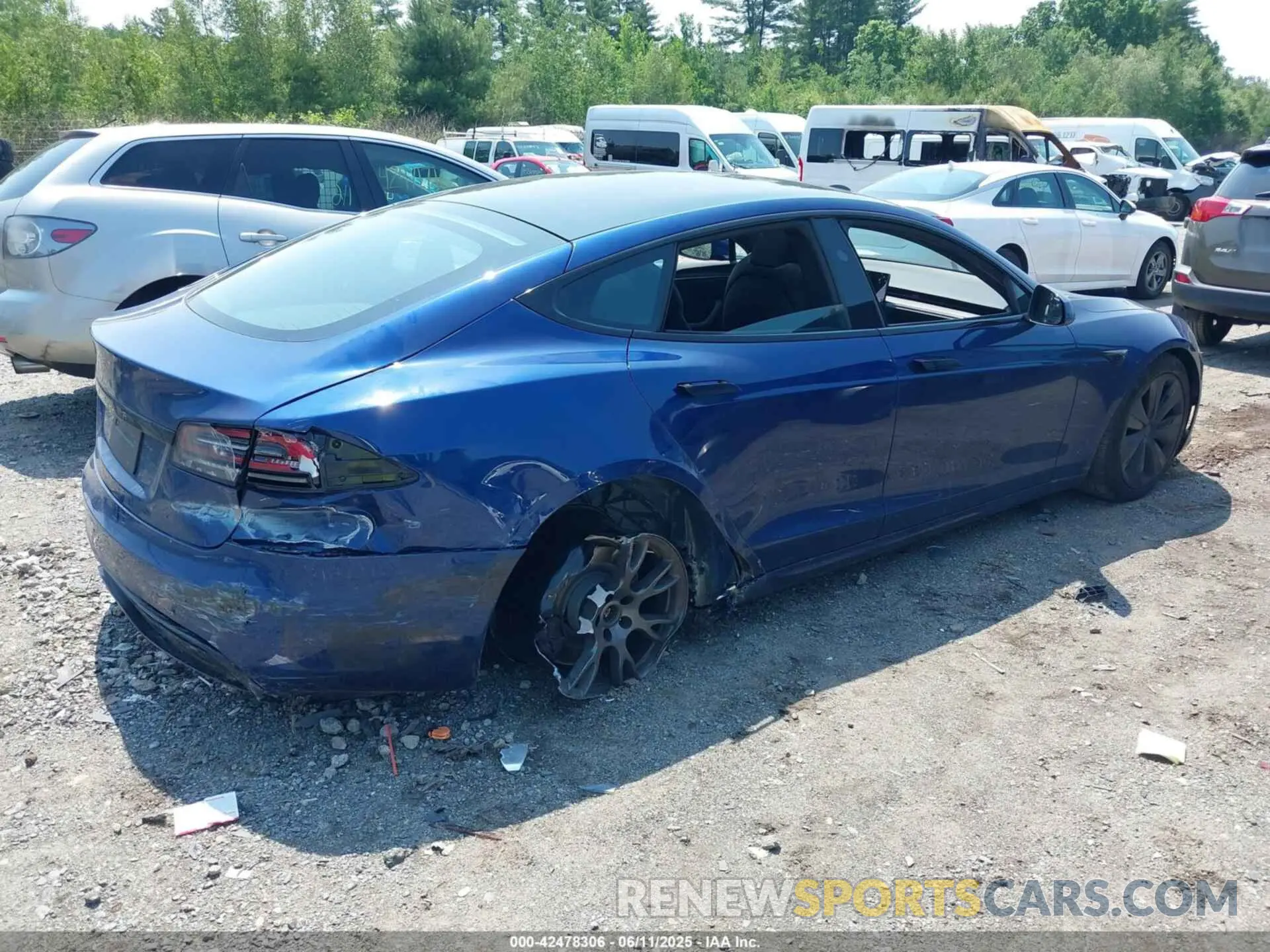 4 Фотография поврежденного автомобиля 5YJSA1E51PF530604 TESLA MODEL S 2023