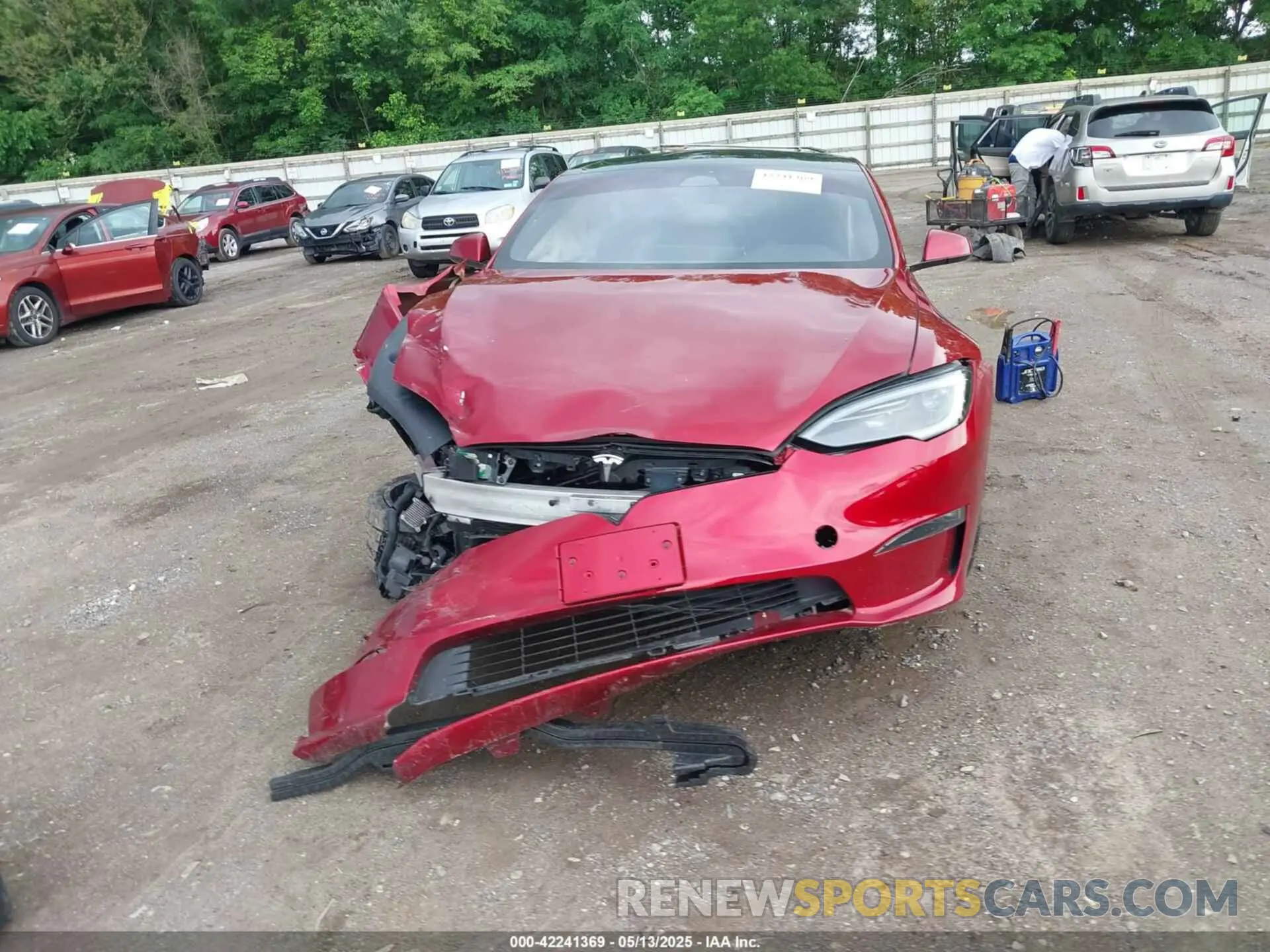 11 Фотография поврежденного автомобиля 5YJSA1E53PF516848 TESLA MODEL S 2023