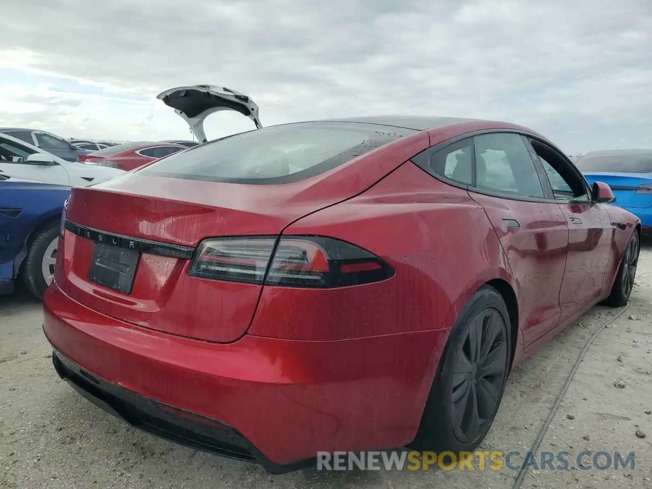 3 Фотография поврежденного автомобиля 5YJSA1E53PF521709 TESLA MODEL S 2023