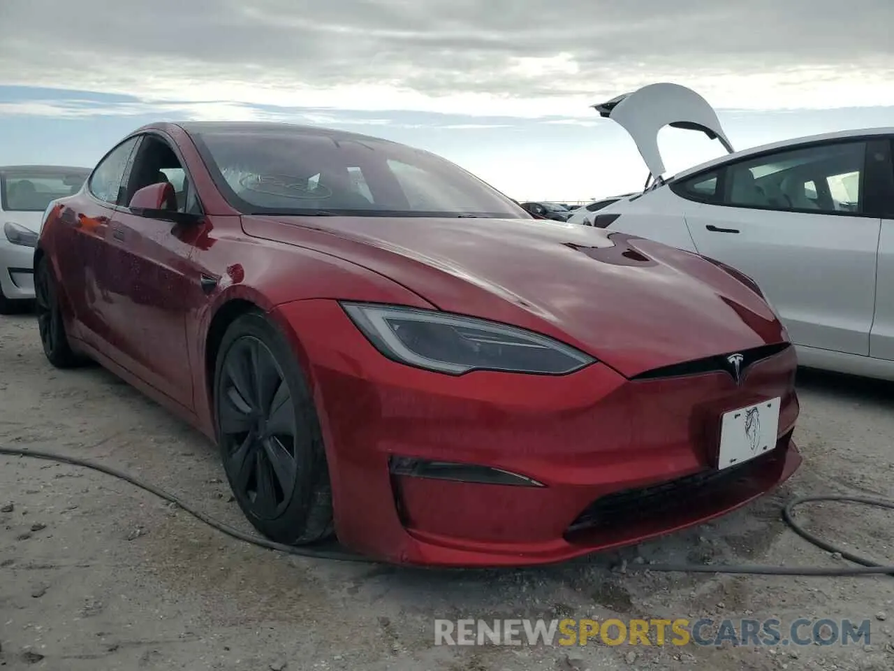 4 Фотография поврежденного автомобиля 5YJSA1E53PF521709 TESLA MODEL S 2023