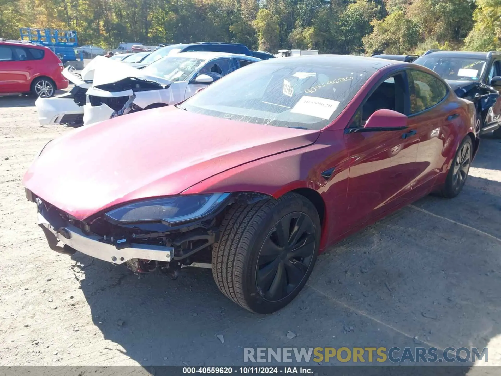 2 Photograph of a damaged car 5YJSA1E53PF523735 TESLA MODEL S 2023