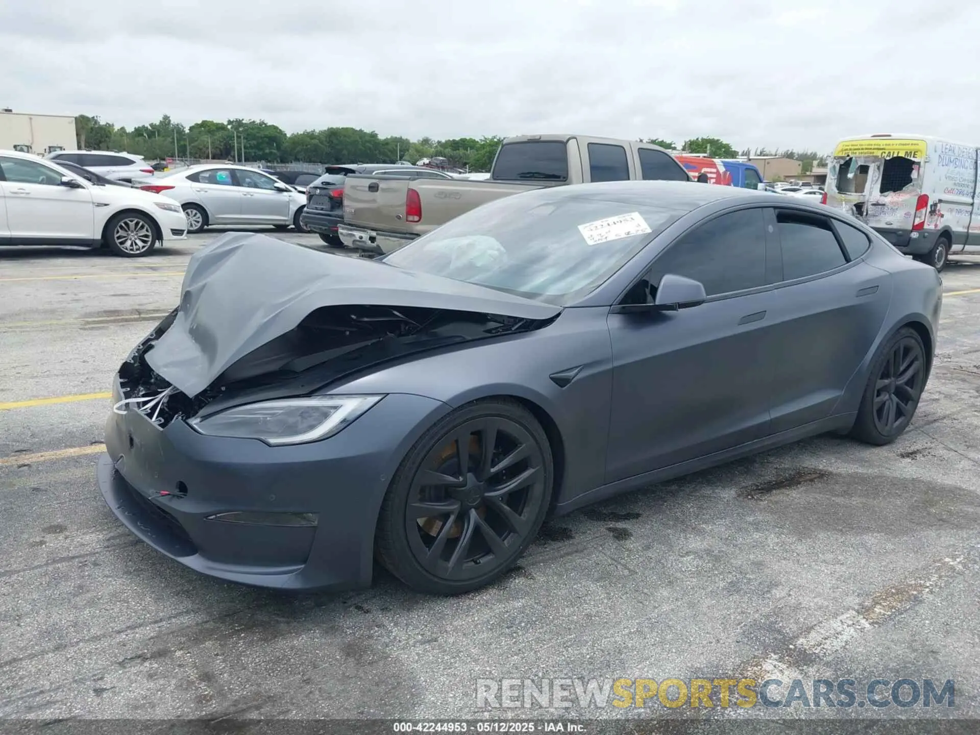 2 Photograph of a damaged car 5YJSA1E54PF501565 TESLA MODEL S 2023