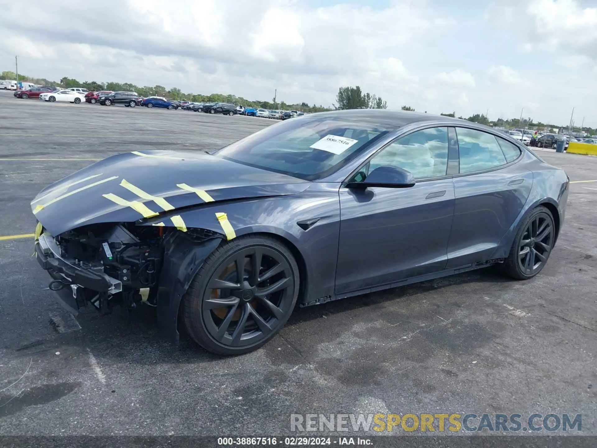 2 Photograph of a damaged car 5YJSA1E54PF521783 TESLA MODEL S 2023