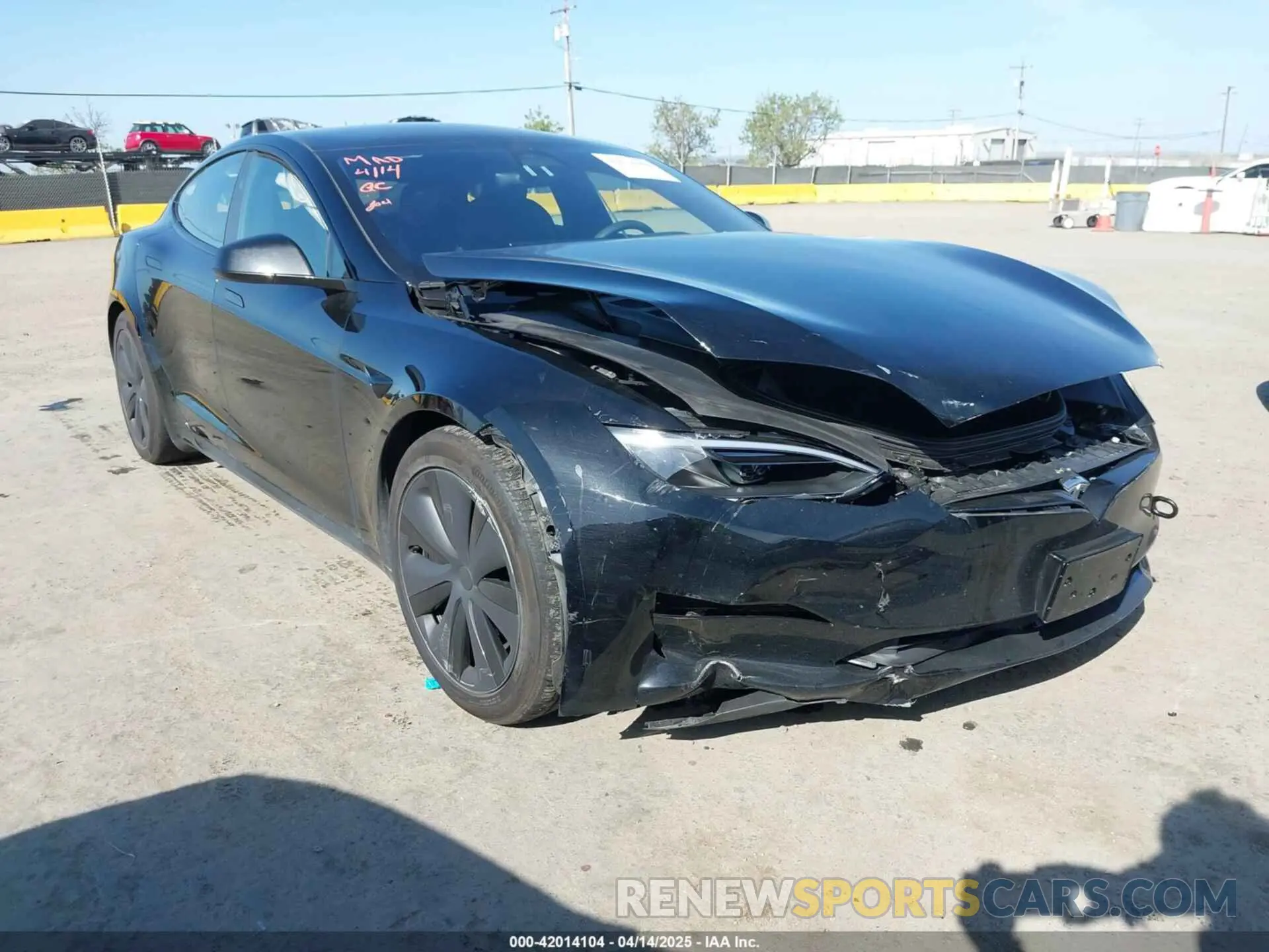 1 Photograph of a damaged car 5YJSA1E54PF531021 TESLA MODEL S 2023