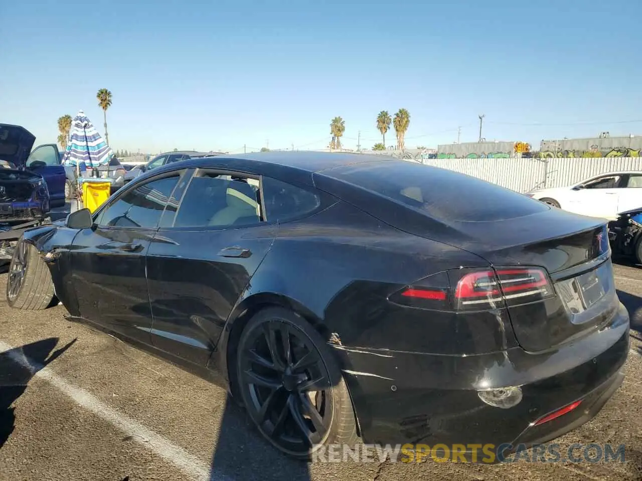 2 Photograph of a damaged car 5YJSA1E55PF500926 TESLA MODEL S 2023