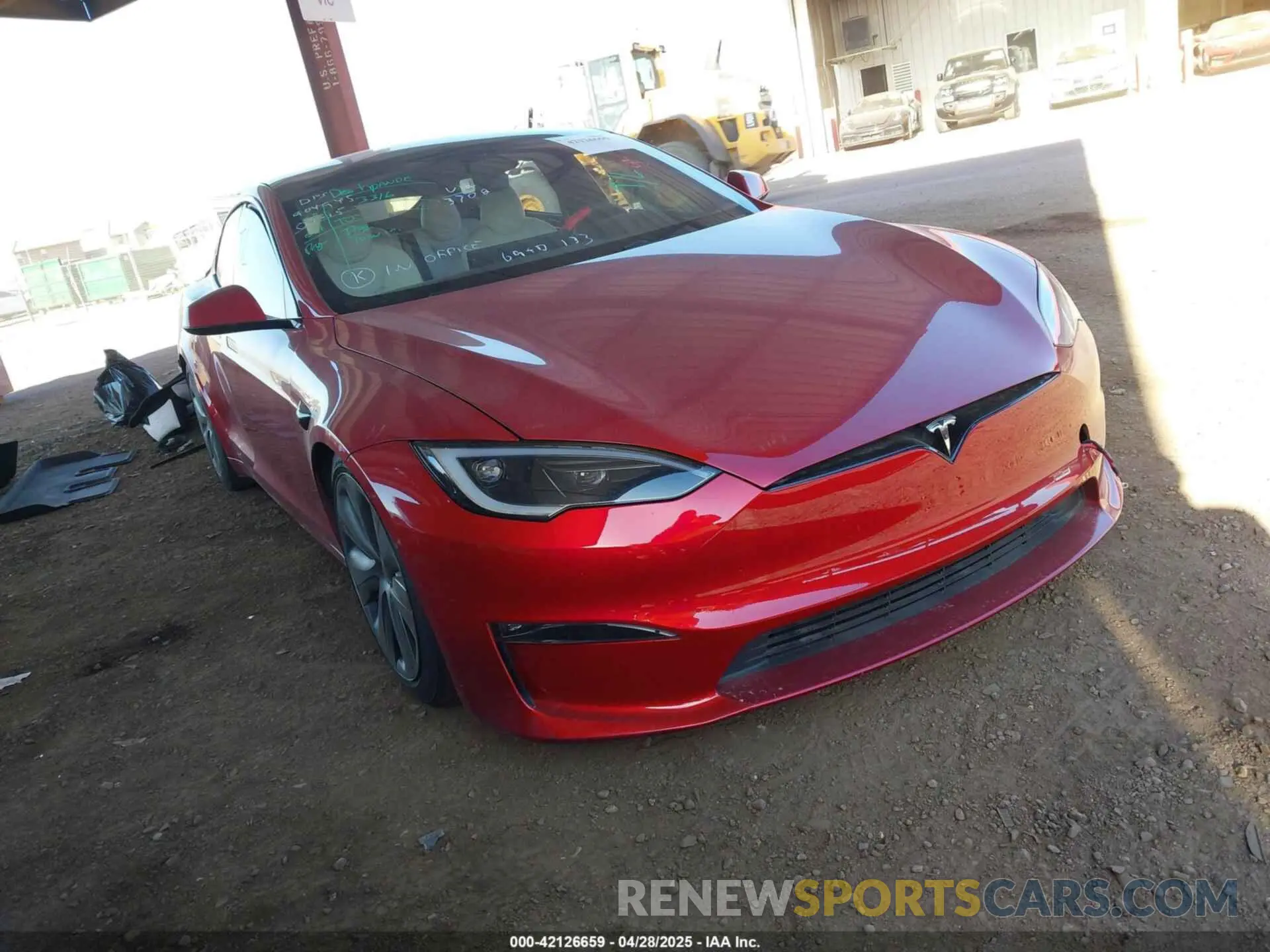 1 Фотография поврежденного автомобиля 5YJSA1E55PF513708 TESLA MODEL S 2023