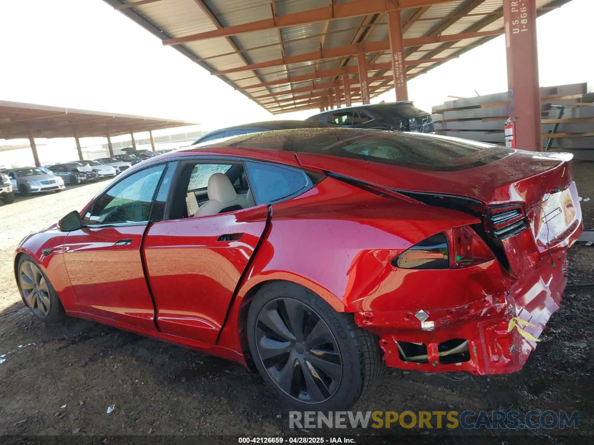 19 Фотография поврежденного автомобиля 5YJSA1E55PF513708 TESLA MODEL S 2023