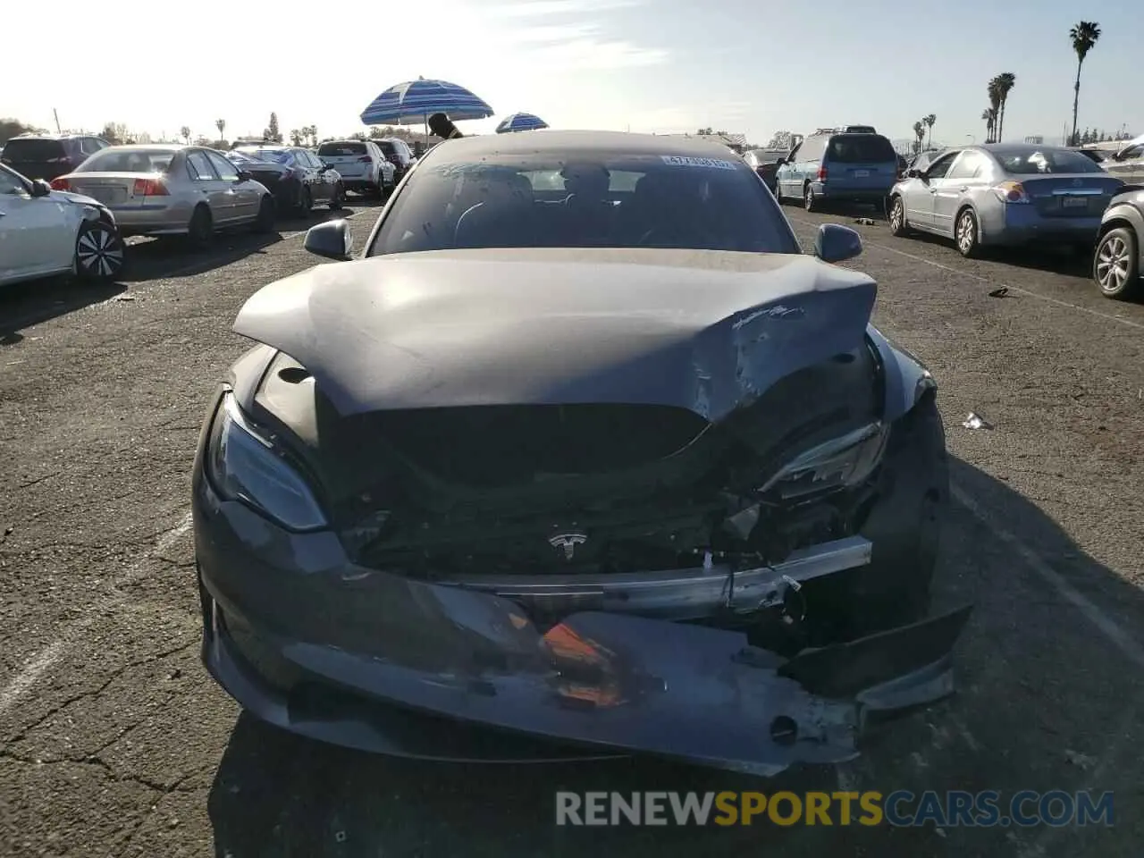 5 Photograph of a damaged car 5YJSA1E55PF522232 TESLA MODEL S 2023