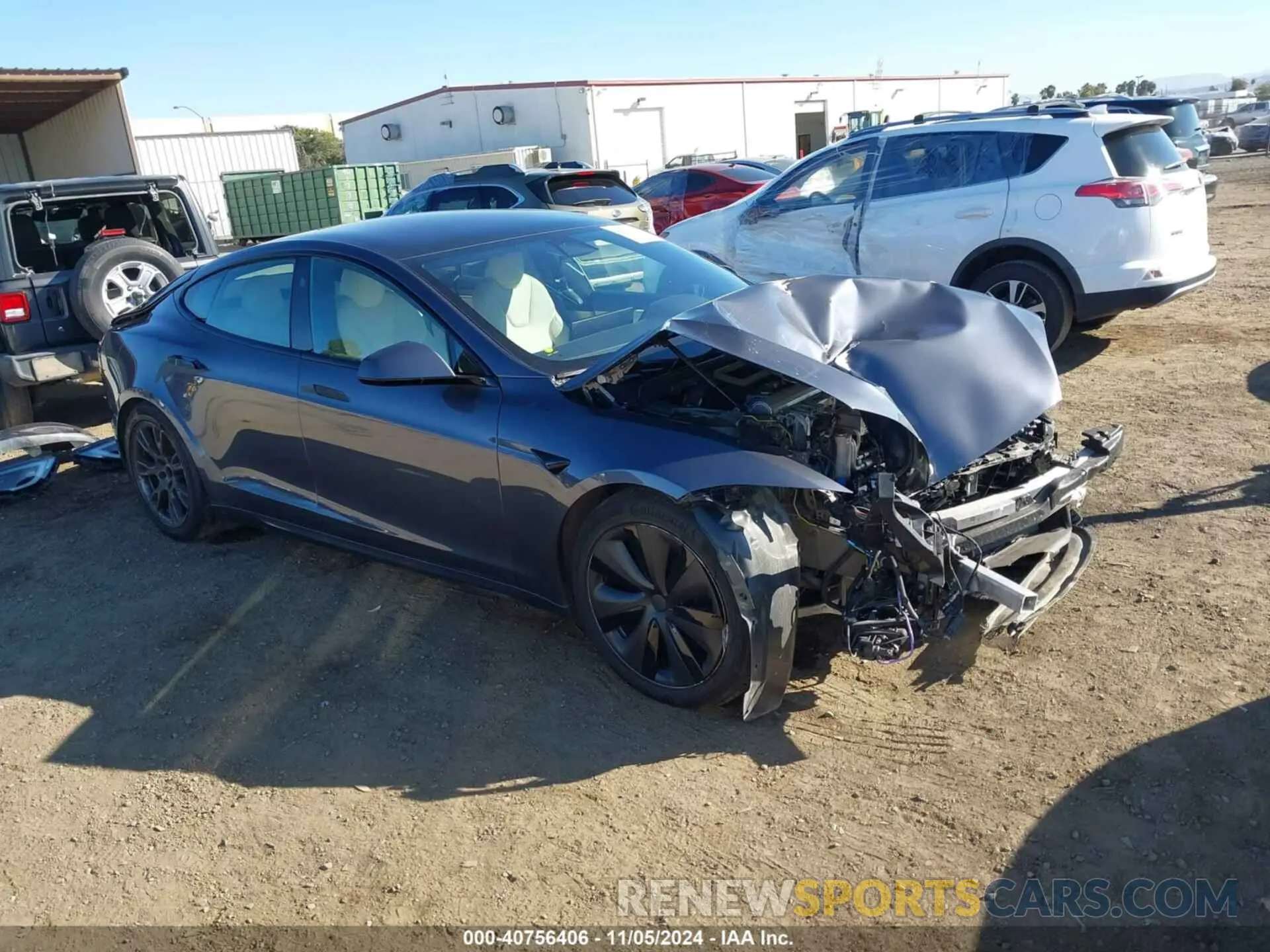 1 Фотография поврежденного автомобиля 5YJSA1E5XPF500341 TESLA MODEL S 2023