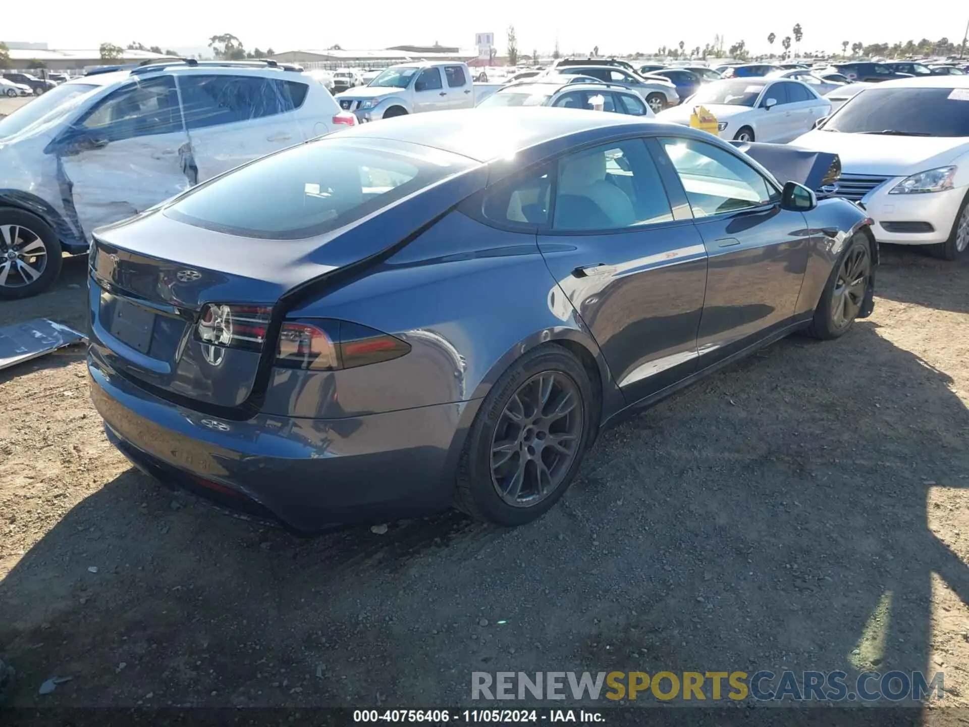 4 Фотография поврежденного автомобиля 5YJSA1E5XPF500341 TESLA MODEL S 2023