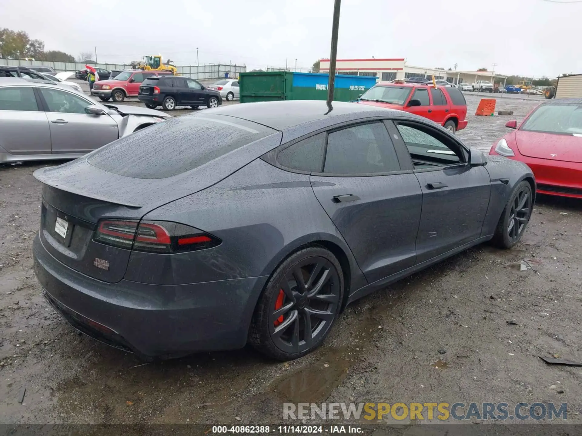 4 Фотография поврежденного автомобиля 5YJSA1E63PF502862 TESLA MODEL S 2023