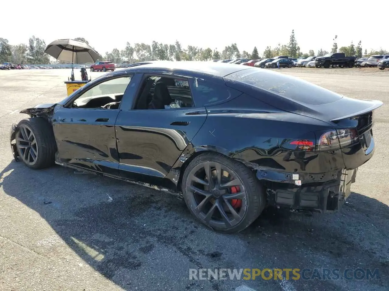 2 Фотография поврежденного автомобиля 5YJSA1E63PF505177 TESLA MODEL S 2023