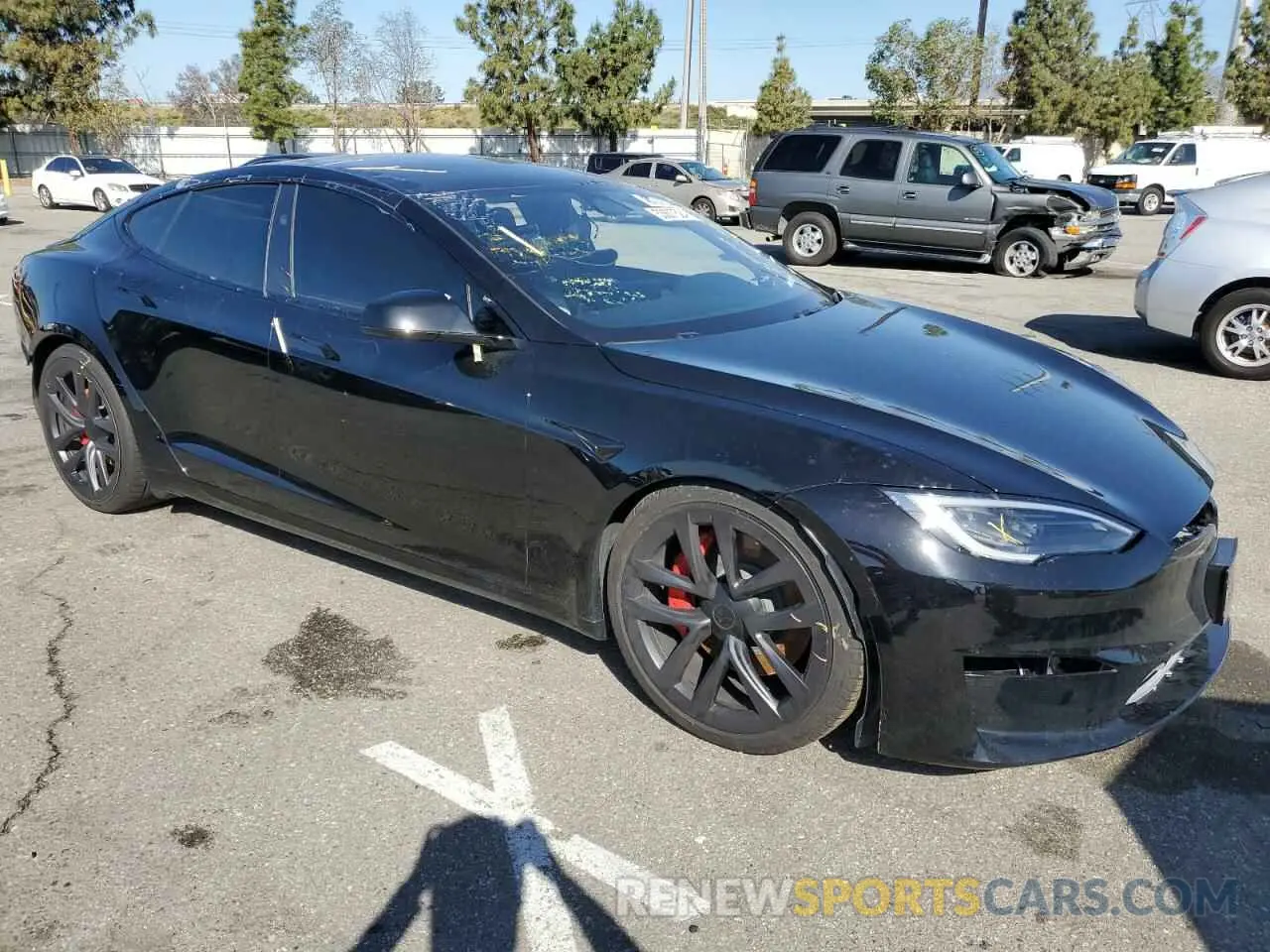4 Фотография поврежденного автомобиля 5YJSA1E63PF505177 TESLA MODEL S 2023