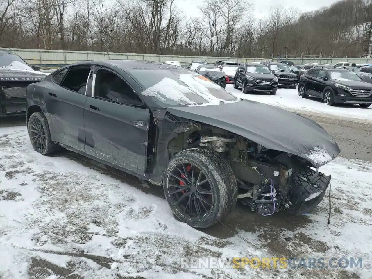 4 Фотография поврежденного автомобиля 5YJSA1E66PF502841 TESLA MODEL S 2023