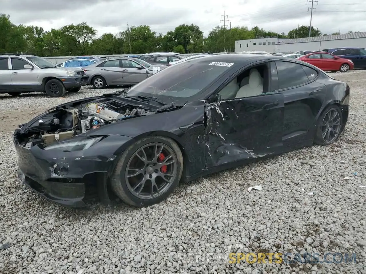 1 Photograph of a damaged car 5YJSA1E67PF511354 TESLA MODEL S 2023