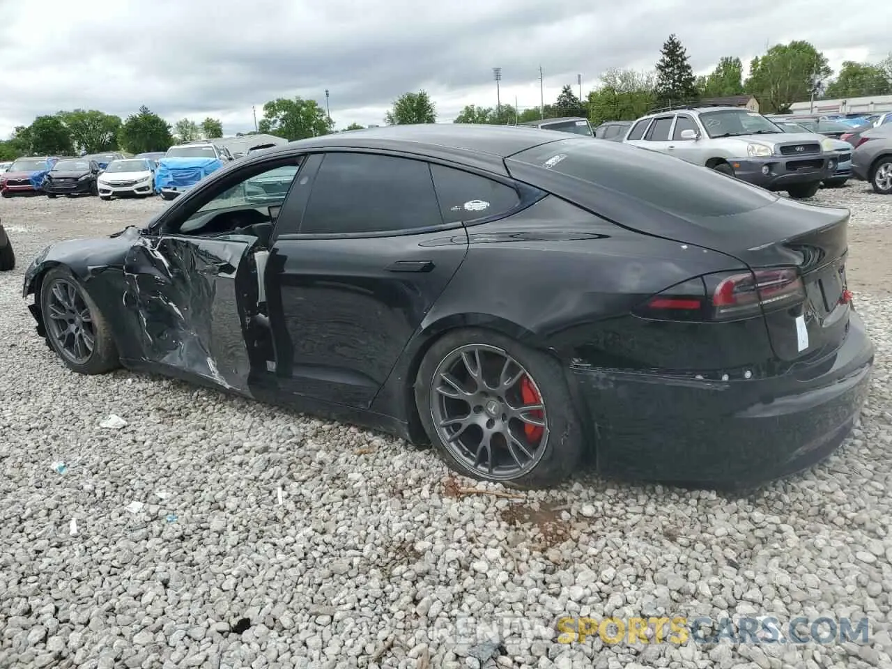 2 Photograph of a damaged car 5YJSA1E67PF511354 TESLA MODEL S 2023
