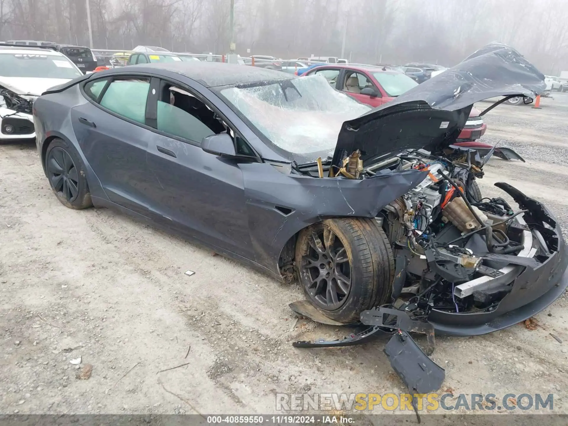 1 Фотография поврежденного автомобиля 5YJSA1E68PF499134 TESLA MODEL S 2023