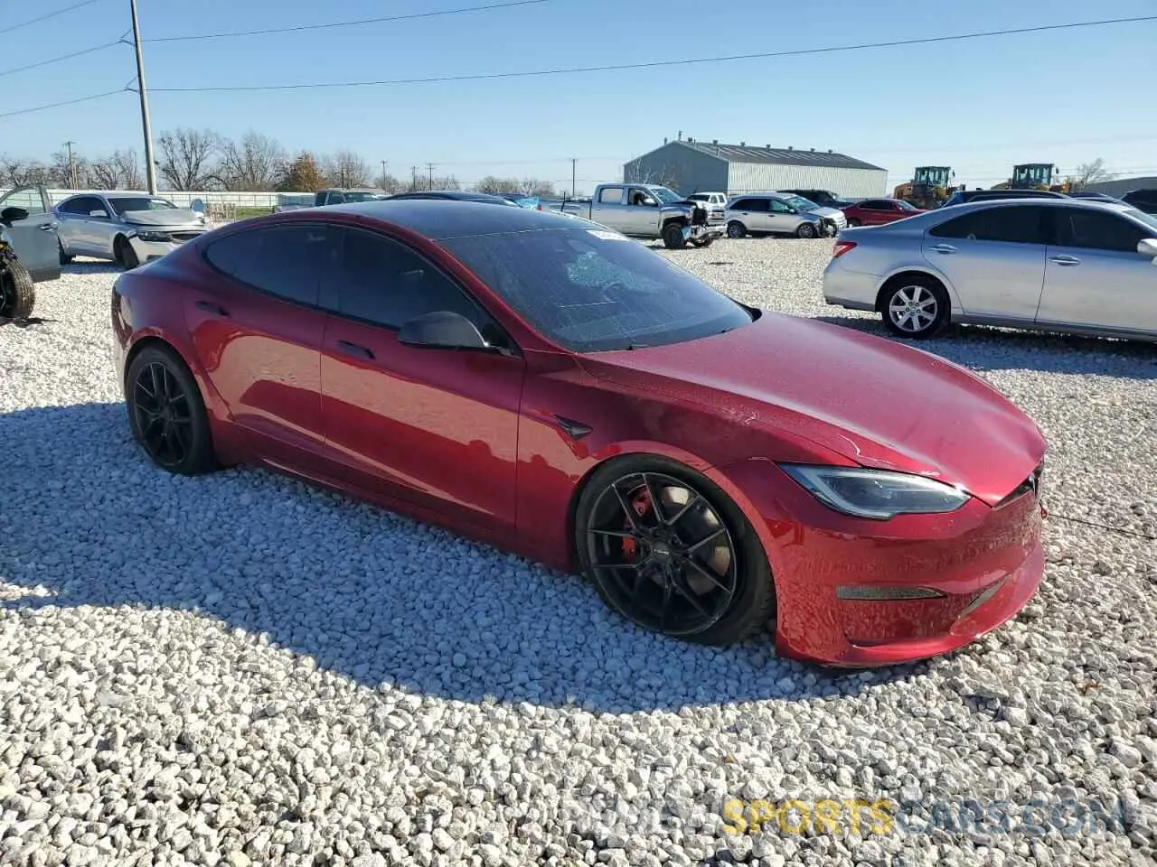 4 Photograph of a damaged car 5YJSA1E61RF533045 TESLA MODEL S 2024