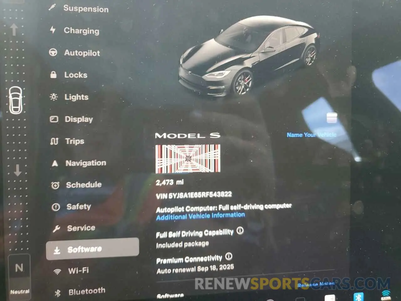 9 Фотография поврежденного автомобиля 5YJSA1E65RF543822 TESLA MODEL S 2024