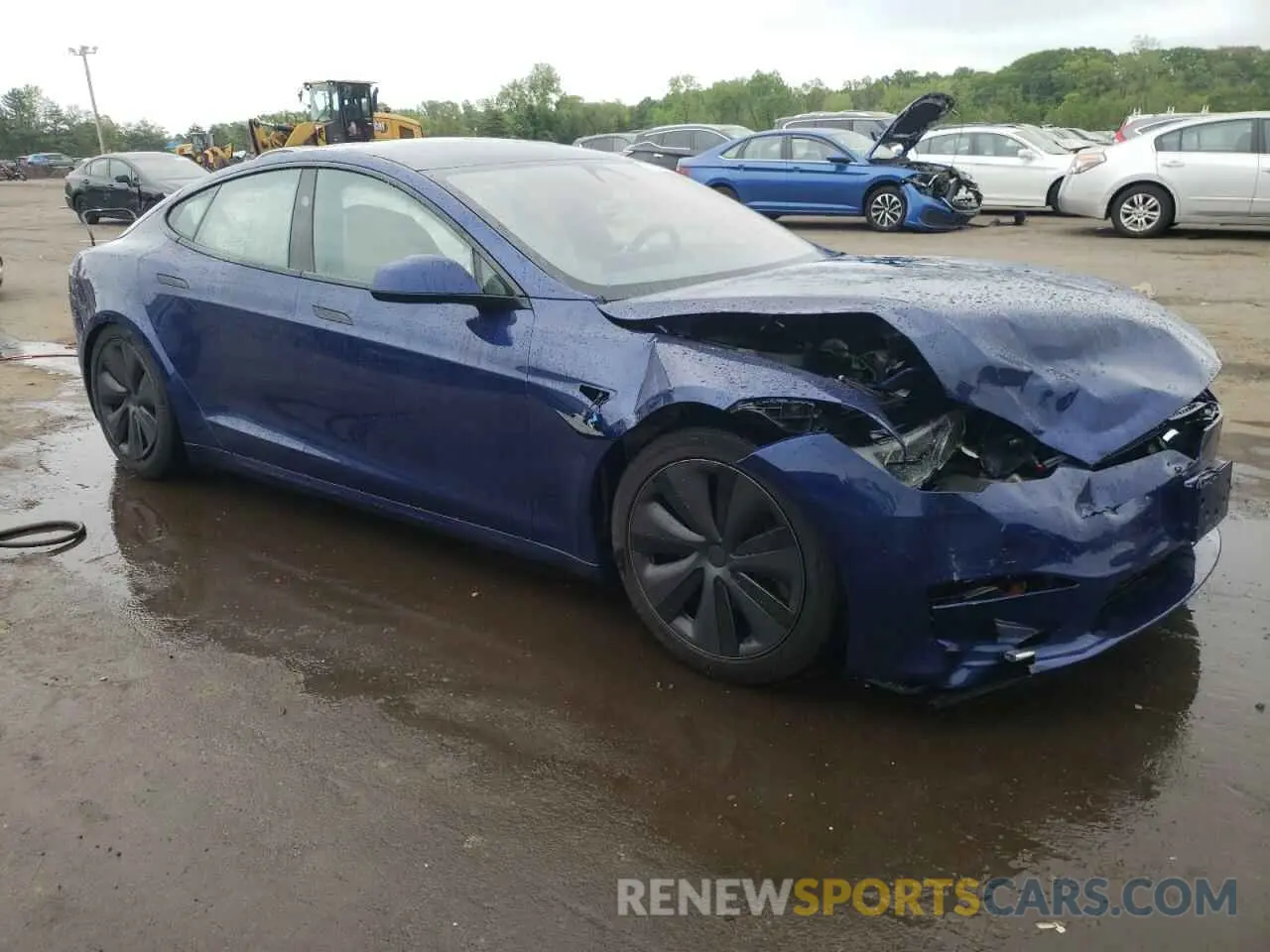 4 Фотография поврежденного автомобиля 5YJSA1E59SF550219 TESLA MODEL S 2025