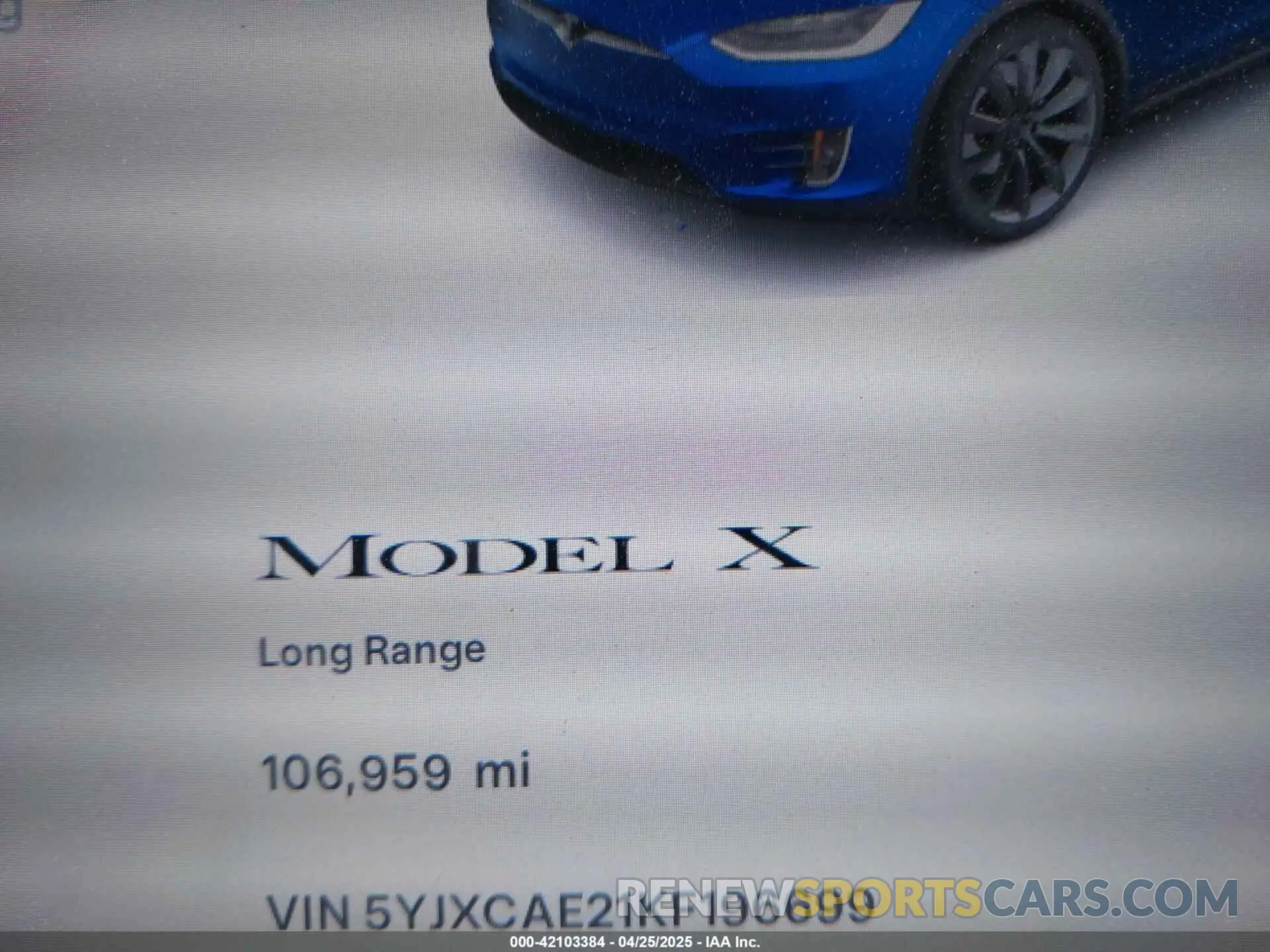 16 Фотография поврежденного автомобиля 5YJXCAE21KF196699 TESLA MODEL X 2019