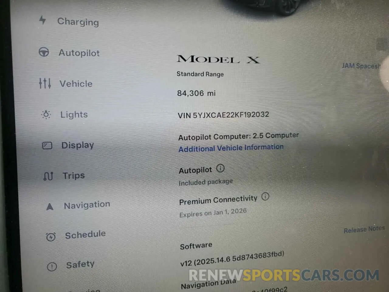 9 Фотография поврежденного автомобиля 5YJXCAE22KF192032 TESLA MODEL X 2019