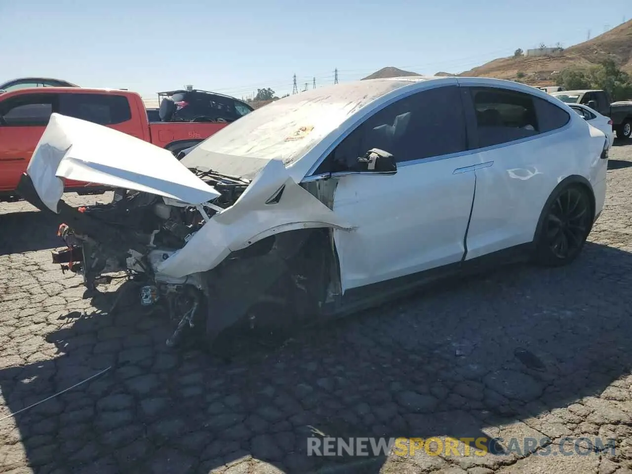 1 Photograph of a damaged car 5YJXCAE46KF211103 TESLA MODEL X 2019