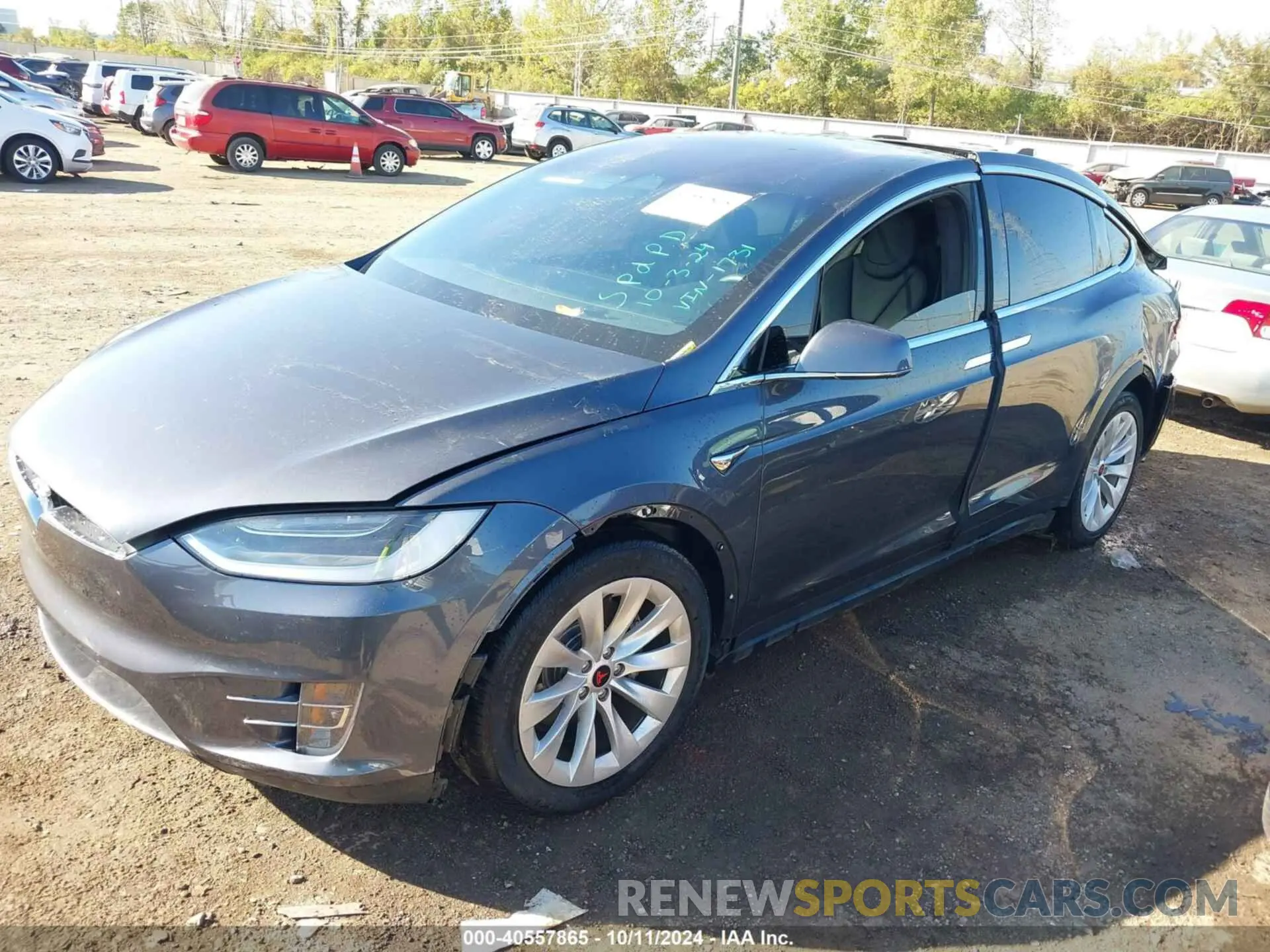 2 Photograph of a damaged car 5YJXCBE22KF151731 TESLA MODEL X 2019