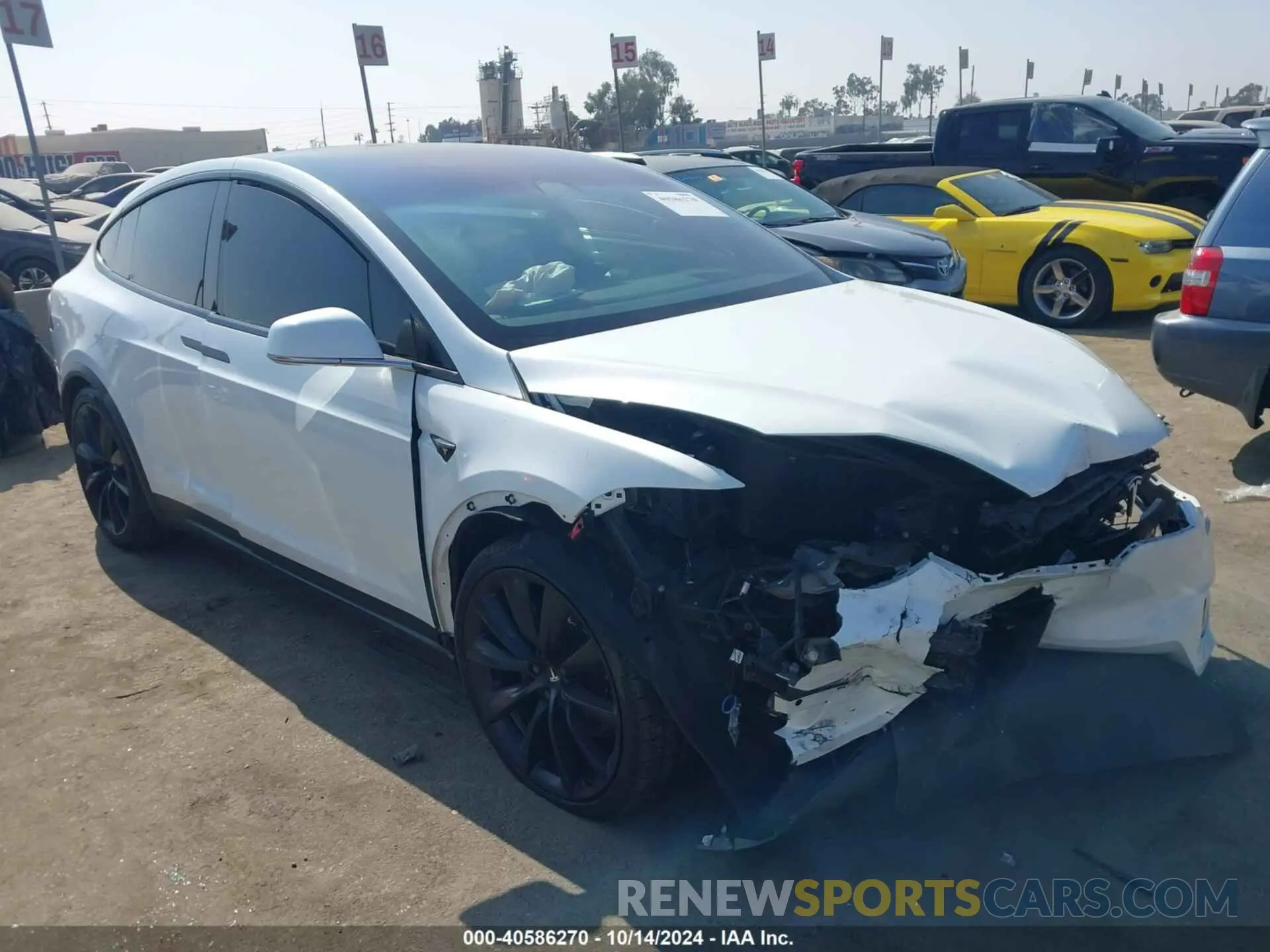 1 Photograph of a damaged car 5YJXCBE22KF180212 TESLA MODEL X 2019